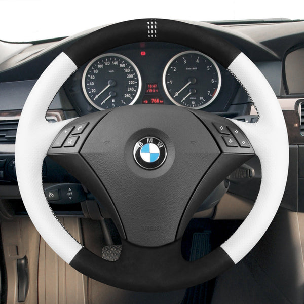 Mewant® Alcantara-Lenkradbezug für 5er-Serie E60 (Limousine) 2003–2009, 5er-Serie E61 (Touring) 2004–2009