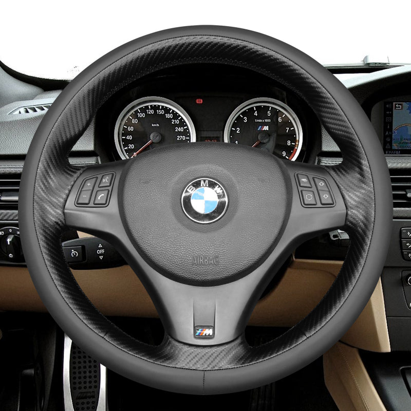 Mewant® Alcantara-Lenkradbezug für BMW 1er E87 (5-türige Schräghecklimousine) E81 (3-türige Schräghecklimousine) E82 (Coupé) E88 (Cabrio) M E82;3er E90 (Limousine) E91 (Touring) E92 (Coupe) E93 (Cabrio) X1 E84 M3 E90 M3 E92 M3 E93