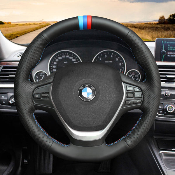 Mewant® Alcantara Car Steering Wheel Cover for BMW(M Sport)2 Series 3 Series4 Series 5 Series 6 Series  X2 X3 X4 X5 X6
