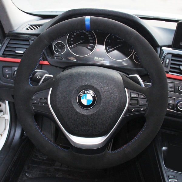 Mewant® Alcantara Car Steering Wheel Cover for BMW(M Sport)2 Series 3 Series4 Series 5 Series 6 Series  X2 X3 X4 X5 X6