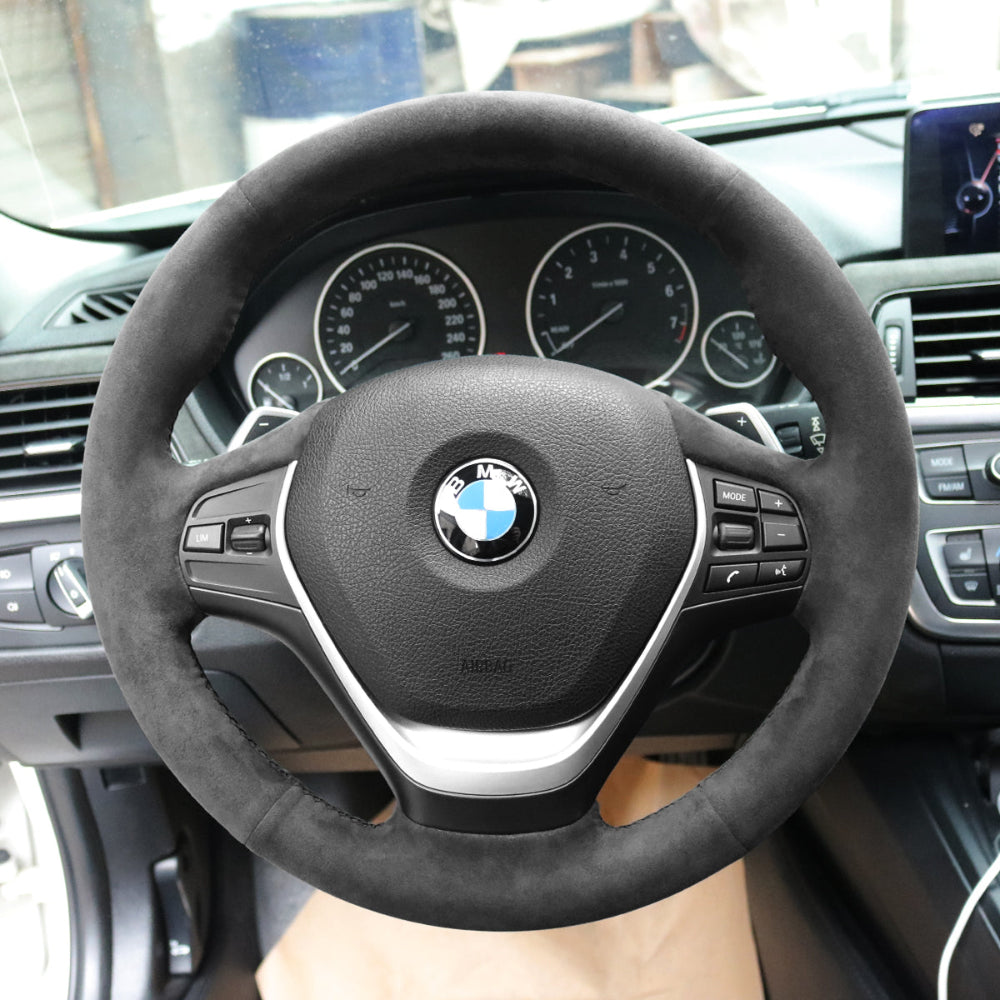 Mewant® Alcantara Car Steering Wheel Cover for BMW(M Sport)2 Series 3 Series4 Series 5 Series 6 Series  X2 X3 X4 X5 X6