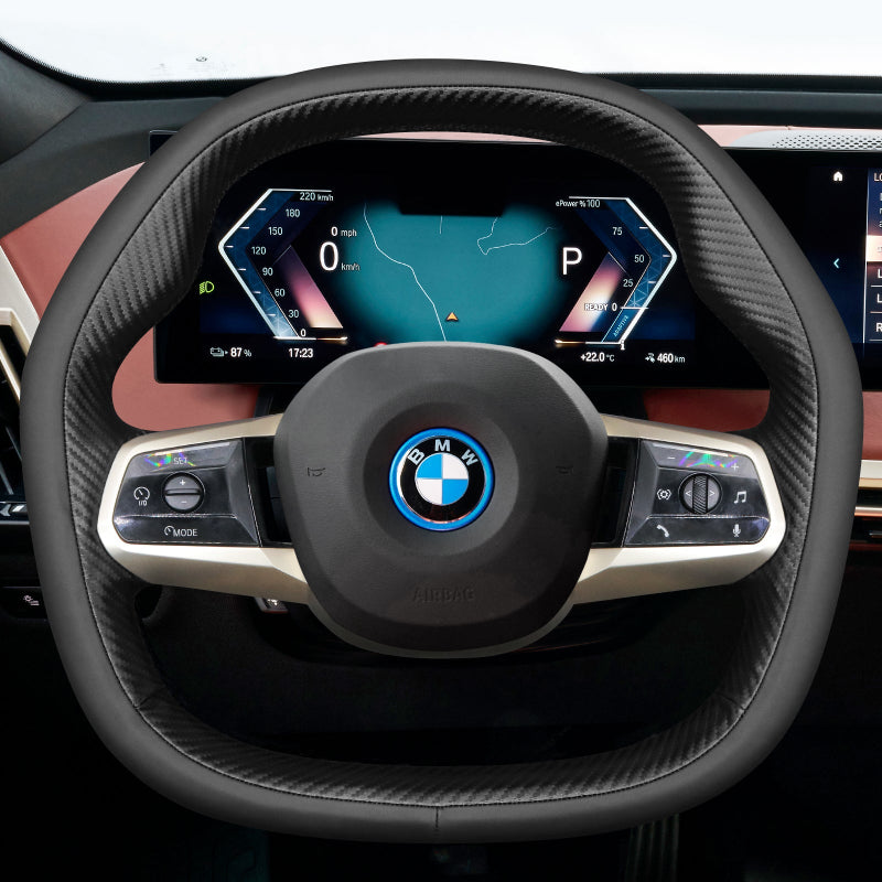 Mewant Car Steering Wheel Cover for BMW iX (I20) 2021-2024