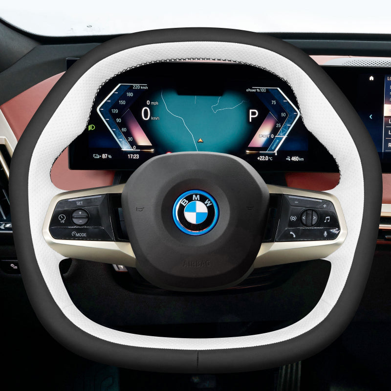 Mewant Car Steering Wheel Cover for BMW iX (I20) 2021-2024