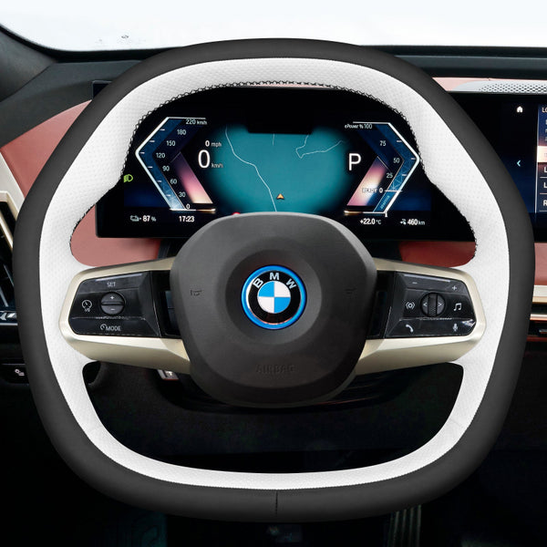 Mewant Car Steering Wheel Cover for BMW iX (I20) 2021-2024