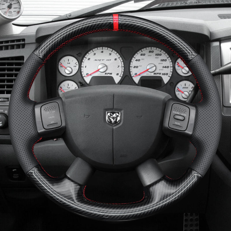 Mewant Car Steering Wheel Cover for Dodge Ram 1500 2500 3500 2004-2008