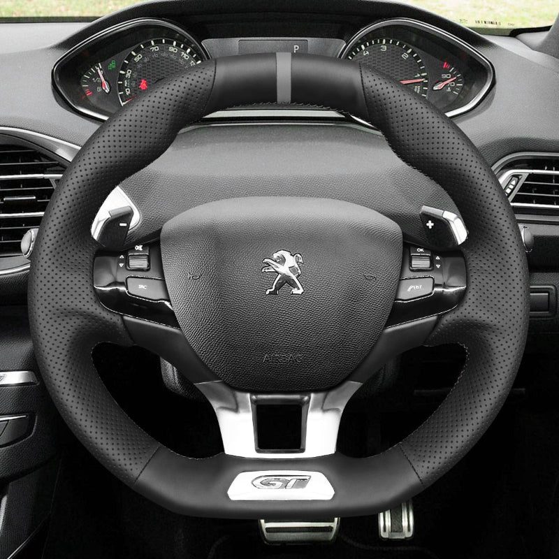 Mewant Car Steering Wheel Cover for Peugeot 308 GT/GTi Steering Cover