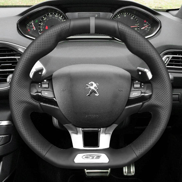Mewant Car Steering Wheel Cover for Peugeot 308 GT/GTi Steering Cover