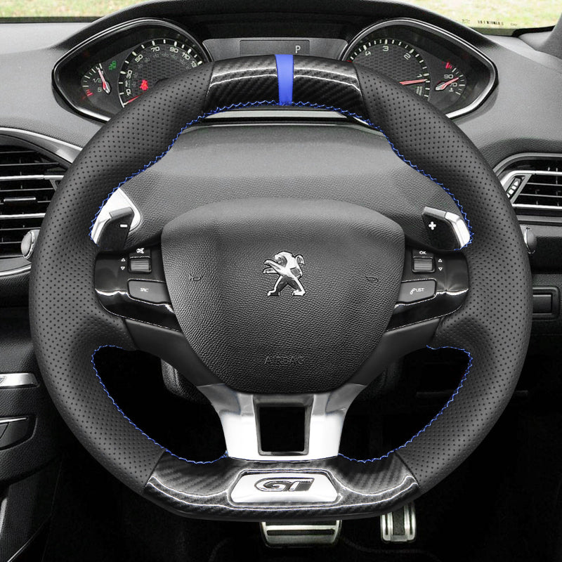 Mewant Car Steering Wheel Cover for Peugeot 308 GT/GTi Steering Cover