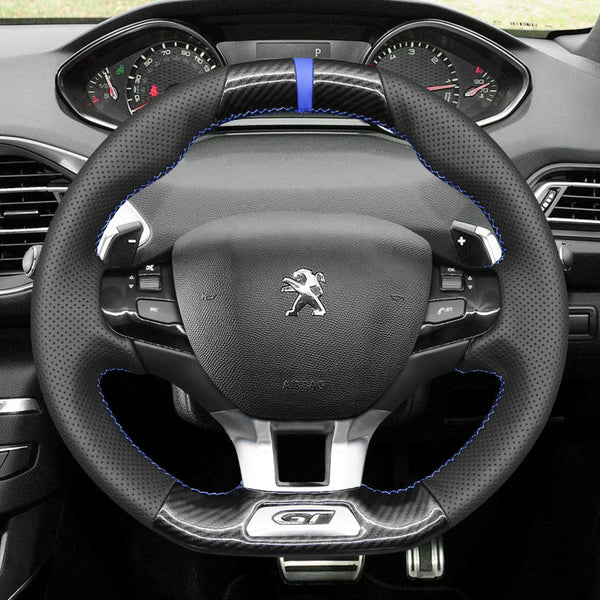 Mewant Car Steering Wheel Cover for Peugeot 308 GT/GTi Steering Cover