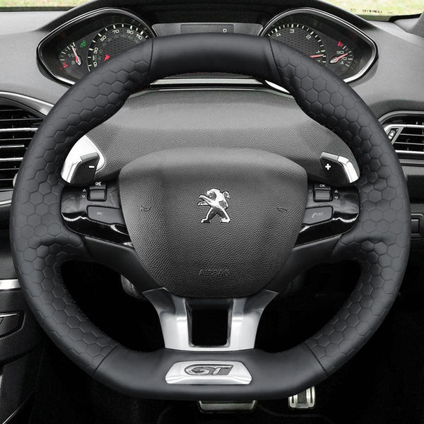Mewant Car Steering Wheel Cover for Peugeot 308 GT/GTi Steering Cover