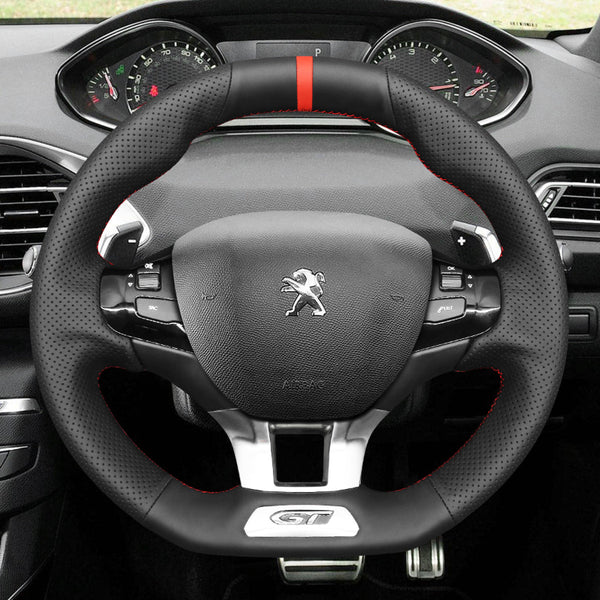 Mewant Car Steering Wheel Cover for Peugeot 308 GT/GTi Steering Cover