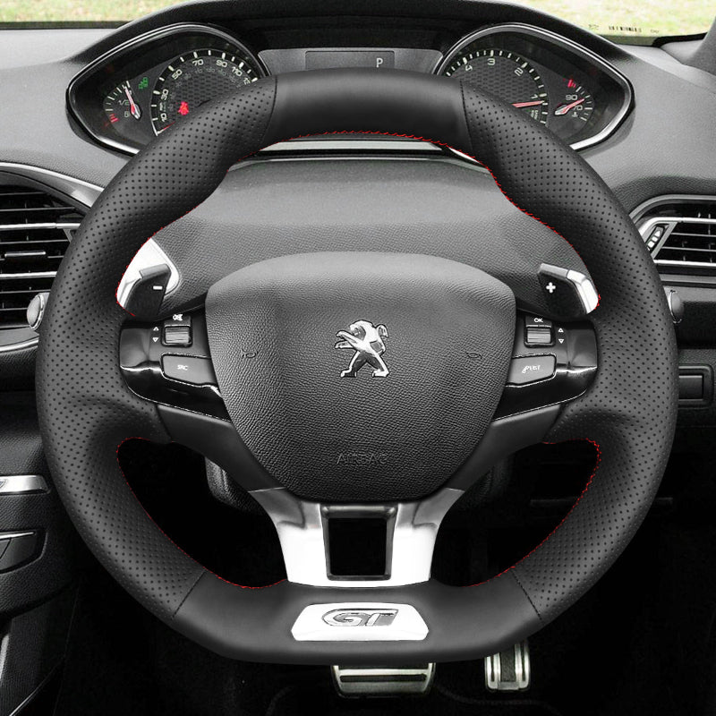 Mewant Car Steering Wheel Cover for Peugeot 308 GT/GTi Steering Cover