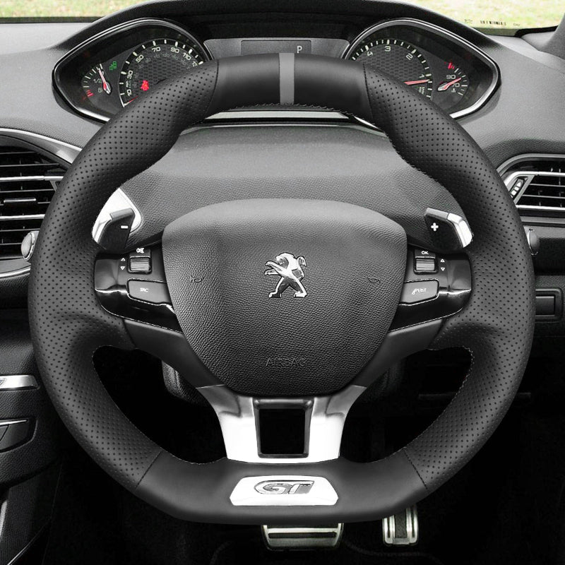Mewant Car Steering Wheel Cover for Peugeot 308 GT/GTi Steering Cover