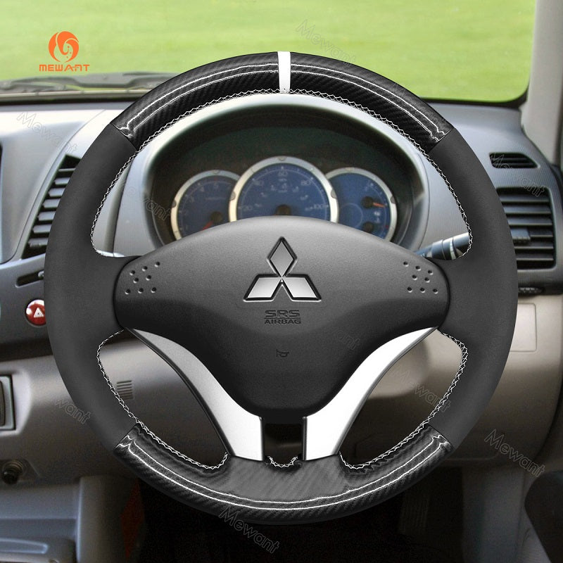 Mewant Car Steering Wheel Cover for Mitsubishi L200 2006-2015 Mitsubishi Triton 2006-2012