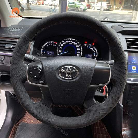 Mewant® Alcantara Car Steering Wheel Cover for Toyota Camry 2011-2014