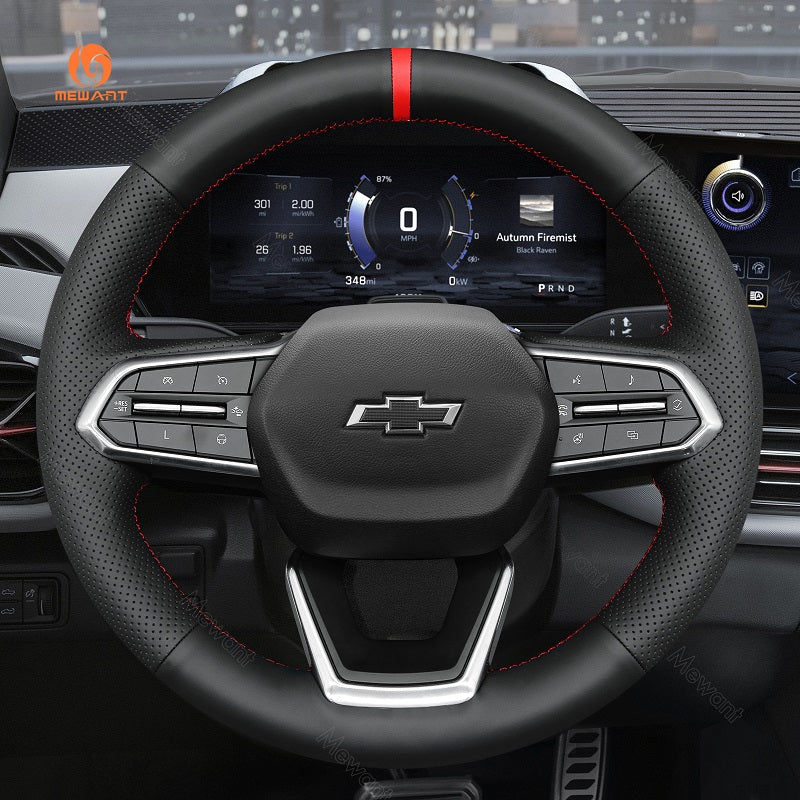 Car Steering Wheel Cover for Chevrolet Equinox Silverado EV Traverse Tahoe Blazer EV Suburban from Mewant