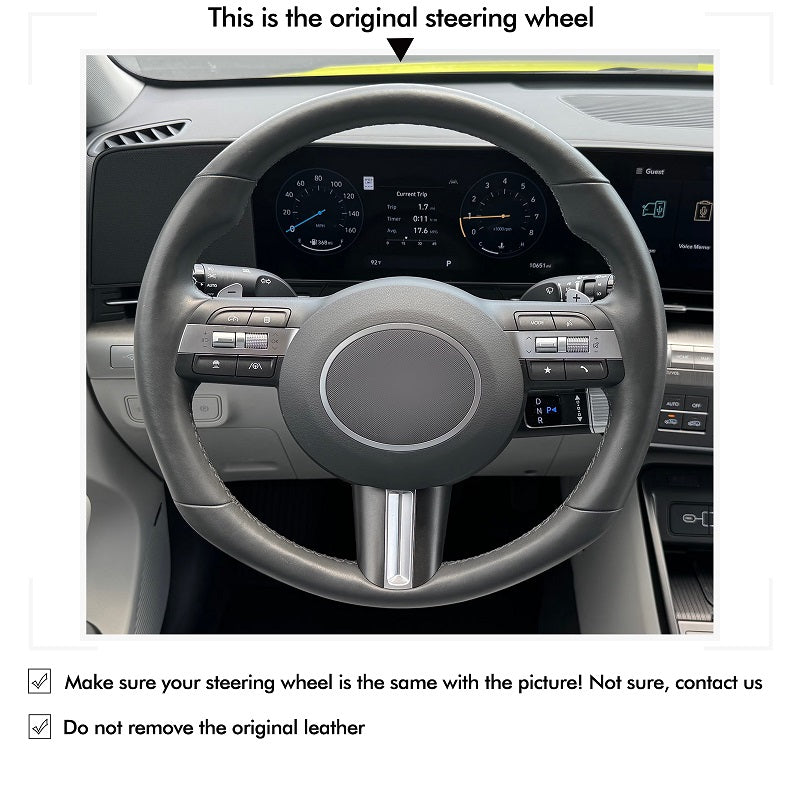Mewant Car Steering Wheel Cover for Hyundai Sonata Kona 2024