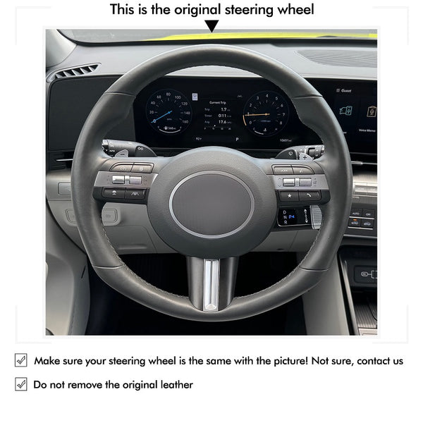 Mewant Car Steering Wheel Cover for Hyundai Sonata Kona 2024