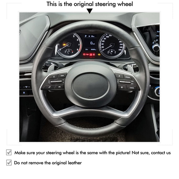 Mewant Car Steering Wheel Cover for Hyundai Sonata VIII 2020-2023 / STARIA (STARIA LOAD)