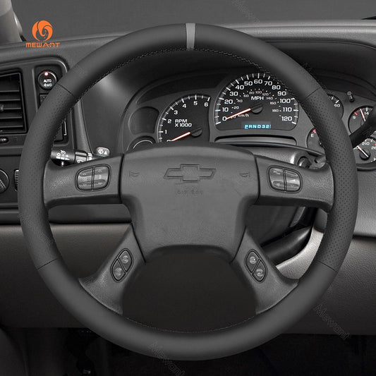 Mewant Car Steering Wheel Cover for Chevrolet (Chevy) Silverado 1500 1500 2500 3500 Classic TrailBlazer Steering Cover