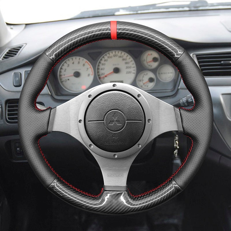 Mewant® Alcantara Car Steering Wheel Cover for Mitsubishi Lancer Evolution 8 VIII / Lancer Evolution 9 IX