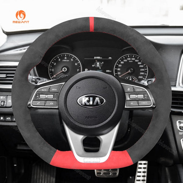 Funda para volante de coche de Mewant para Kia Ceed Cee'd 3 (GT/GT-Line) Optima 5 (GT-Line)