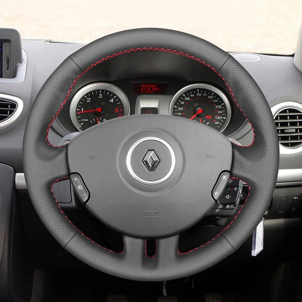 Hand Stitch Car Steering Wheel Cover for Renault Clio 3 2005-2012 from Mewant