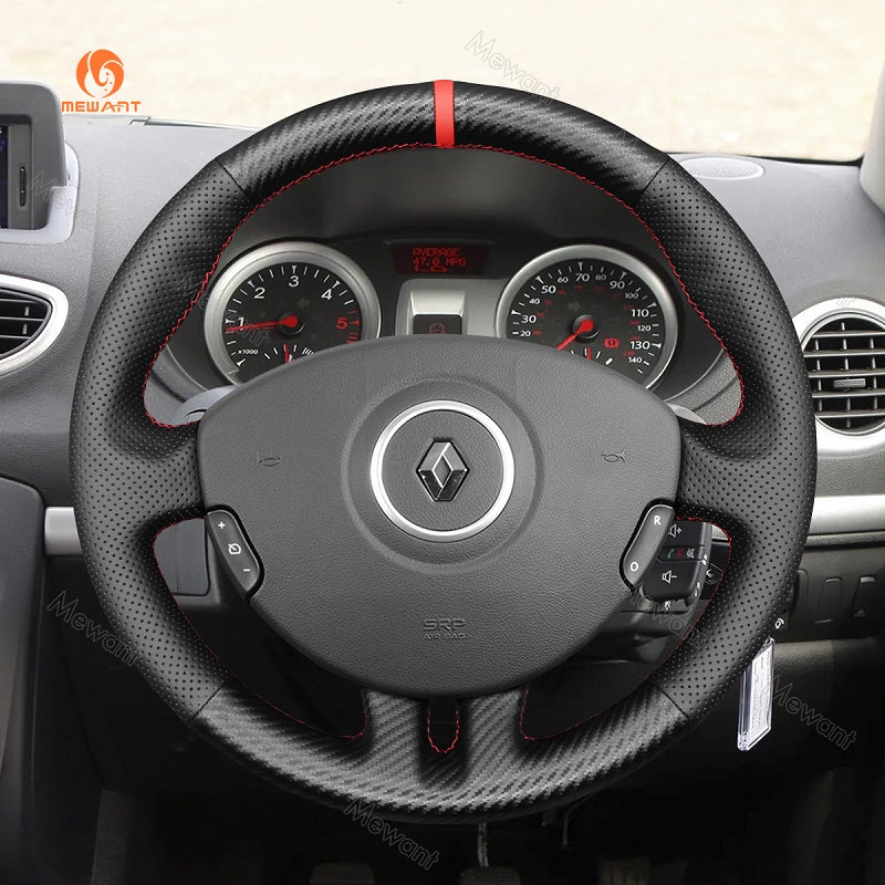 Hand Stitch Car Steering Wheel Cover for Renault Clio 3 2005-2012 from Mewant