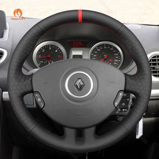 Hand Stitch Car Steering Wheel Cover for Renault Clio 3 2005-2012 from Mewant