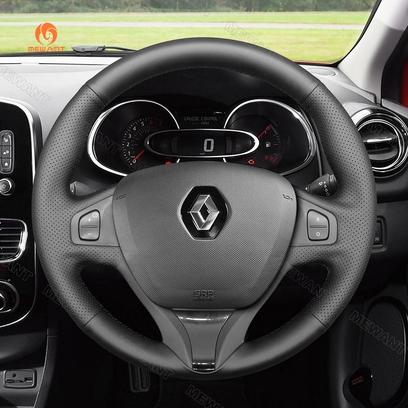 Hand Stitch Car Steering Wheel Cover for Renault Clio 4 IV Captur from Mewant