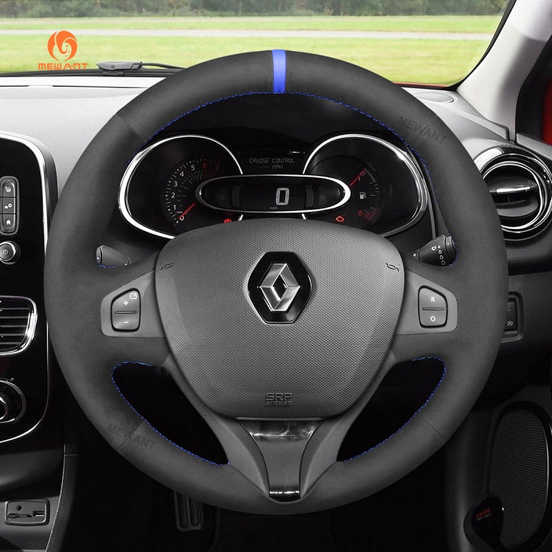 Hand Stitch Car Steering Wheel Cover for Renault Clio 4 IV Captur from Mewant