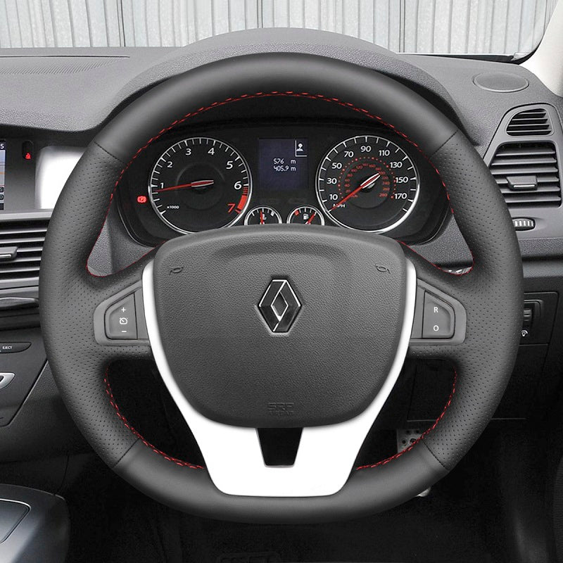 Hand Stitch Car Steering Wheel Cover for Renault Laguna 3 from Mewant