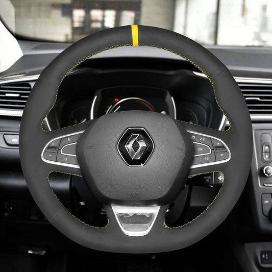 Hand Stitch Car Steering Wheel Cover for Renault Megane 4 Scenic 4 (Grand Scenic) Kadjar Koleos Talisman Espace from Mewant