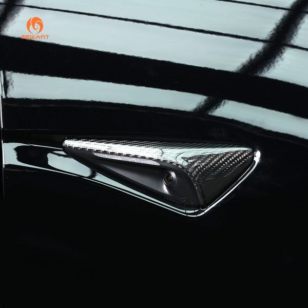 Mewant Side Camera Cover for Tesla Model 3 Highland Carbon Fiber Side Camera Protection Cover