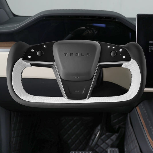 Mewant® Alcantara-Lenkradbezug für Tesla-Modelle S 2021-2023 / Modell X 2021-2023
