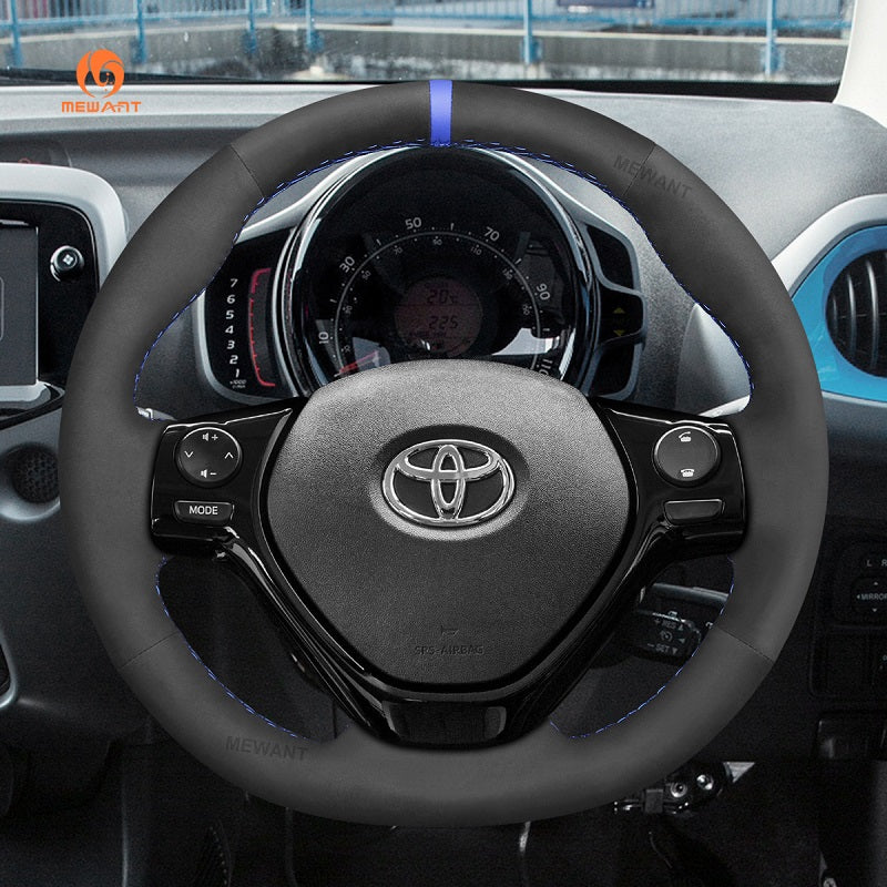 Car Steering Wheel Cover for Toyota Aygo 2 2014-2021 from Mewant