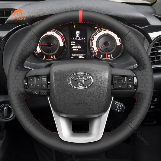 Car Steering Wheel Cover for Toyota Hilux Fortuner II Land Cruiser 70 Series (J76/J78) from Mewant