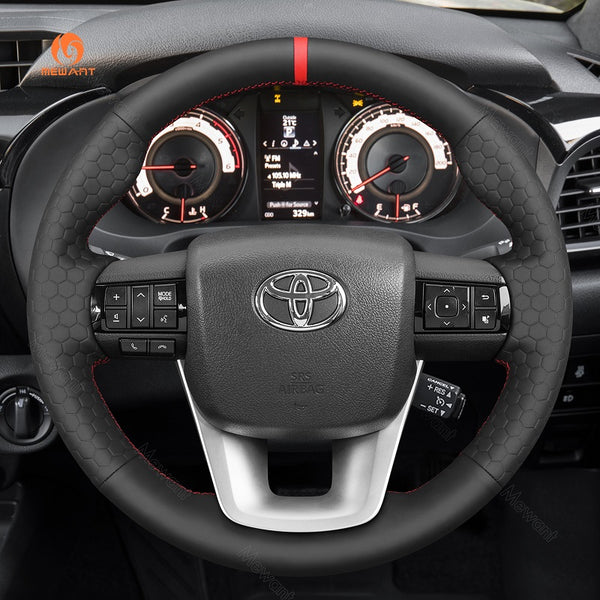 Car Steering Wheel Cover for Toyota Hilux Fortuner II Land Cruiser 70 Series (J76/J78) from Mewant
