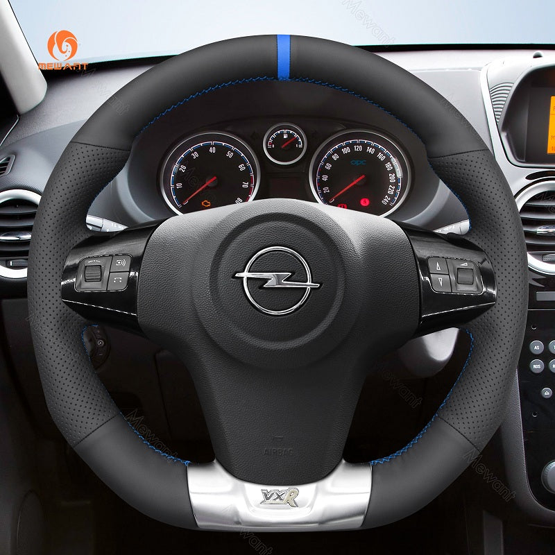 Mewant® Alcantara Car Steering Wheel Cover for Opel Corsa (D) OPC 2007-2015