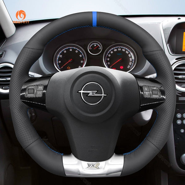Mewant® Alcantara Car Steering Wheel Cover for Opel Corsa (D) OPC 2007-2015