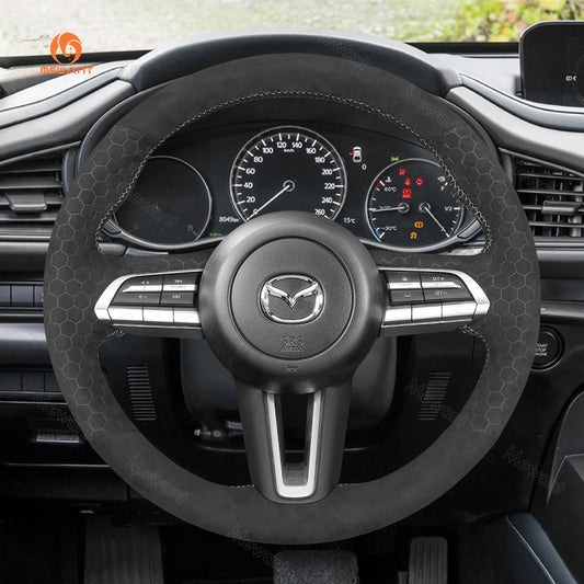 Mewant® Alcantara Autolenkradbezug für Mazda CX-30 CX30 / Mazda 3 Axela
