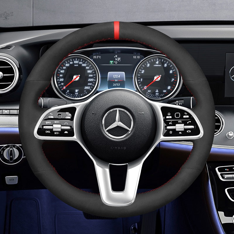 Hand Stitch Car Steering Wheel Cover for Mercedes-Benz W177 W205 C118 C257 W213 X243 W463 H247 X247 X253/C253 W167 X167 Sprinter from Mewant