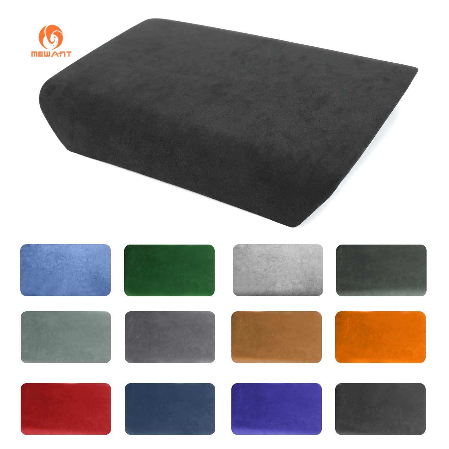 Mewant Alcantara Center Console Non-Slip Armrest Cover for Tesla Model 3 nap-on Install Armrest Cover