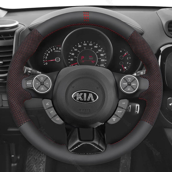 Car Steering Wheel Cover for Kia Soul 2014-2019 from Mewant