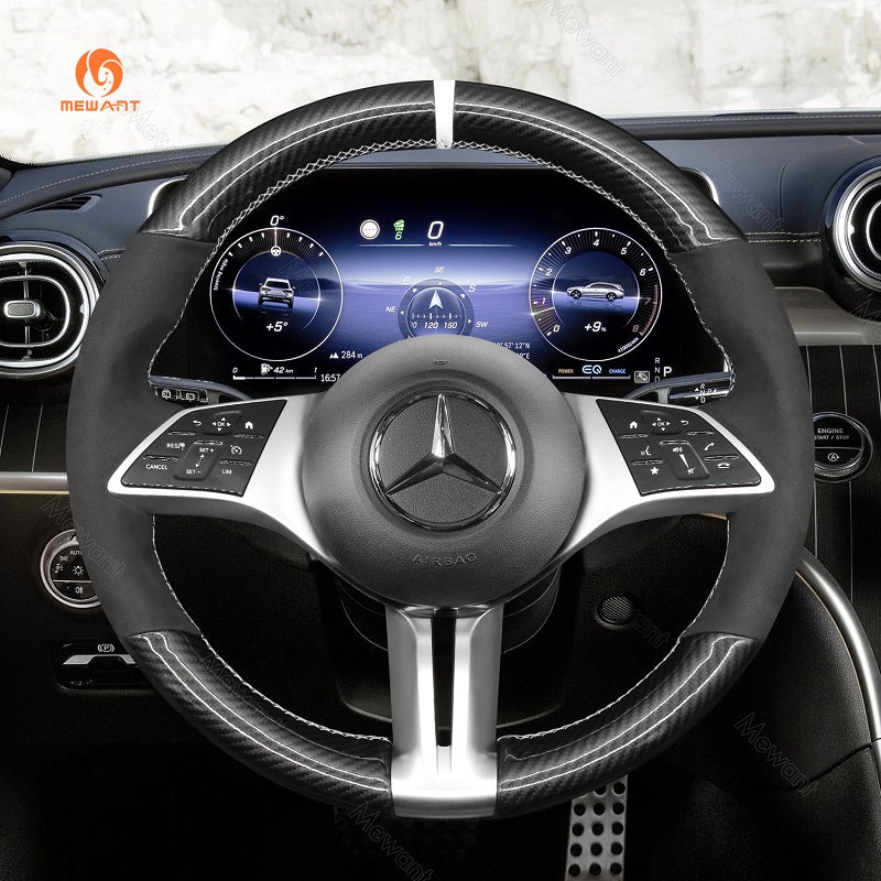 Car Steering Wheel Cover for Mercedes-Benz W206 C118/X118 C236/A236 X243 V295 X294 eSprinter VS30/H247/X247/X254/C254 2023-2024