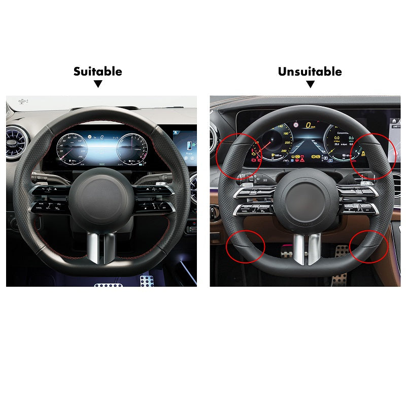 Car Steering Wheel Cover for Mercedes Benz AMG W206 C118 X118 C236 A236 C257