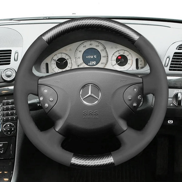 Hand Stitch Car Steering Wheel Cover for Mercedes Benz E-Class W211 G-Class W463 from Mewant