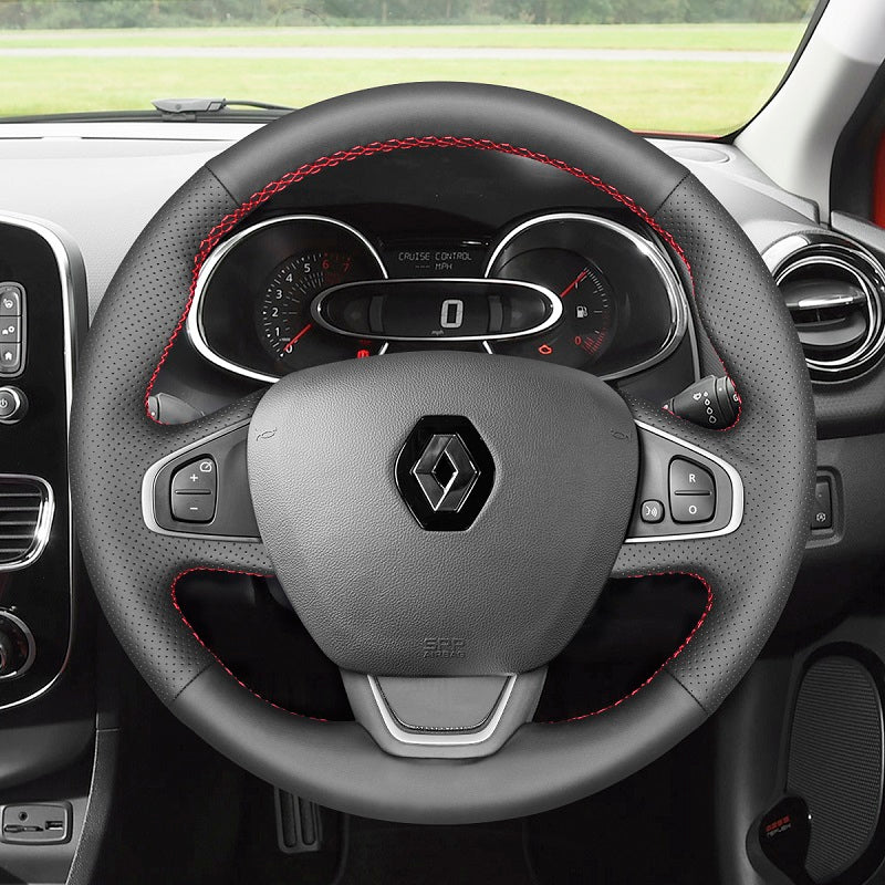 Hand Stitch Car Steering Wheel Cover for Renault Clio 4 (IV) Captur Kaptur from Mewant