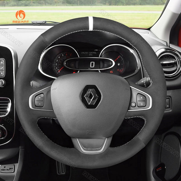 Hand Stitch Car Steering Wheel Cover for Renault Clio 4 (IV) Captur Kaptur from Mewant