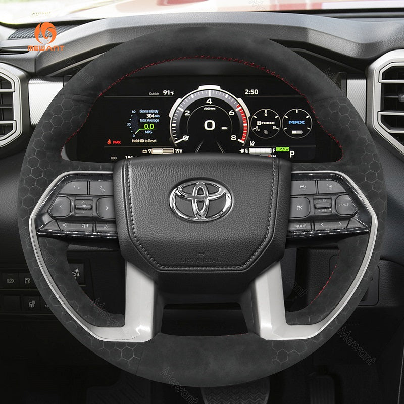 Car Steering Wheel Cover for Toyota Tacoma Tundra Sequoia from Mewant